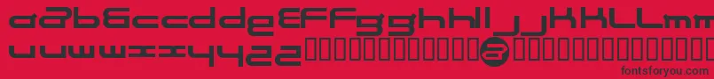 Electran-fontti – mustat fontit punaisella taustalla