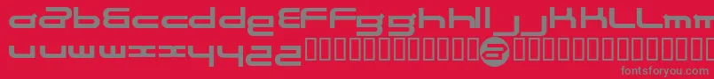 fuente Electran – Fuentes Grises Sobre Fondo Rojo