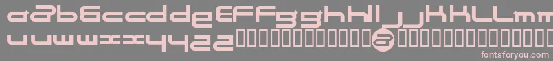 フォントElectran – 灰色の背景にピンクのフォント