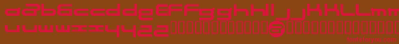 Electran Font – Red Fonts on Brown Background