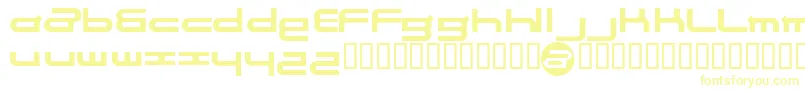 Шрифт Electran – жёлтые шрифты на белом фоне