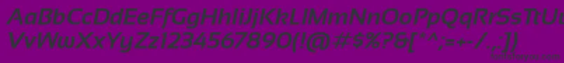 SansationBoldItalic Font – Black Fonts on Purple Background