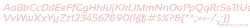 SansationBoldItalic Font – Pink Fonts on White Background