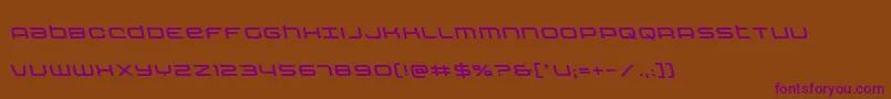 Nextwaveleft Font – Purple Fonts on Brown Background