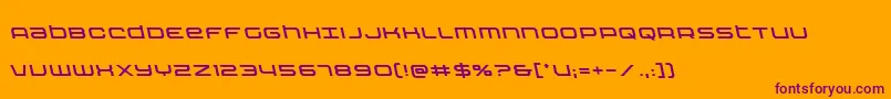 Шрифт Nextwaveleft – фиолетовые шрифты на оранжевом фоне