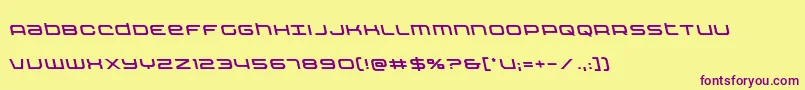 Шрифт Nextwaveleft – фиолетовые шрифты на жёлтом фоне