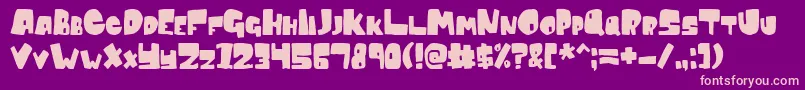 Cwisdom Font – Pink Fonts on Purple Background