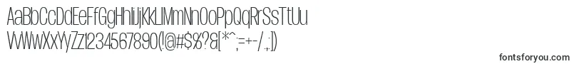 Шрифт DueraCondthinPersonal – шрифты, начинающиеся на D
