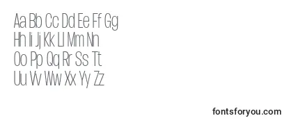 DueraCondthinPersonal Font