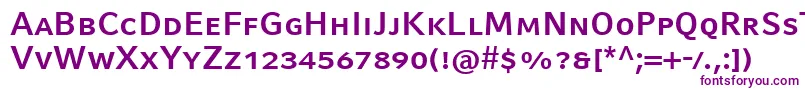 CompatilFactLtComBoldSmallCaps Font – Purple Fonts on White Background