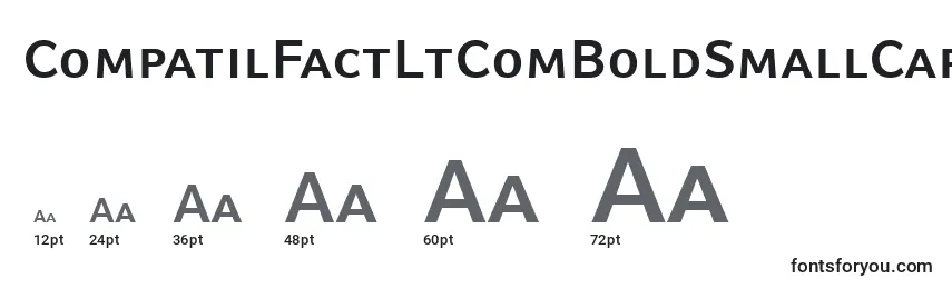 Größen der Schriftart CompatilFactLtComBoldSmallCaps