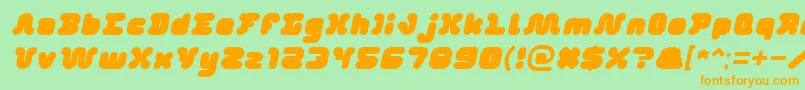More about DayDreamerItalic Font DayDreamerItalic Font – Orange Fonts on Green Background