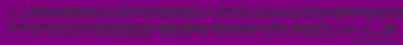 Discodeckchromeital Font – Black Fonts on Purple Background