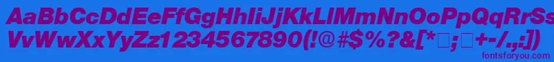 StefaDisplaySsiItalic Font – Purple Fonts on Blue Background