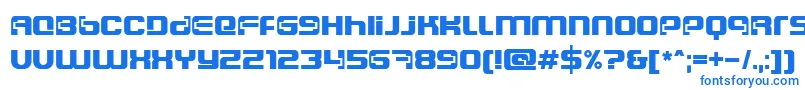 Ft84SemiExpandedSemibold Font – Blue Fonts on White Background