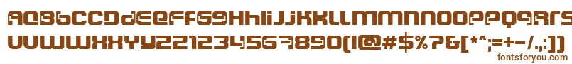 Ft84SemiExpandedSemibold Font – Brown Fonts on White Background