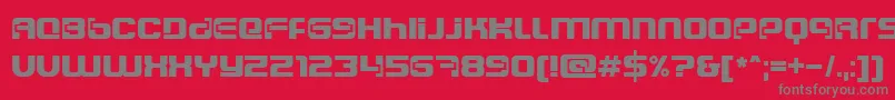 Ft84SemiExpandedSemibold Font – Gray Fonts on Red Background