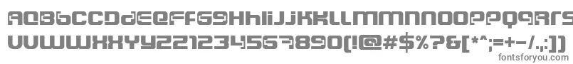 フォントFt84SemiExpandedSemibold – 白い背景に灰色の文字