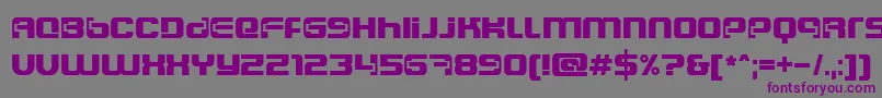 Ft84SemiExpandedSemibold Font – Purple Fonts on Gray Background