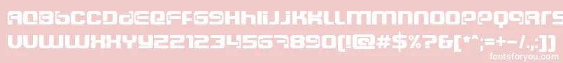 Ft84SemiExpandedSemibold Font – White Fonts on Pink Background