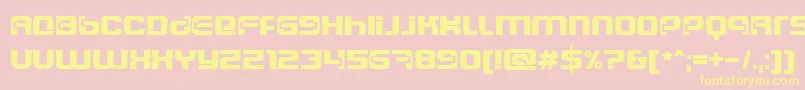 Ft84SemiExpandedSemibold Font – Yellow Fonts on Pink Background