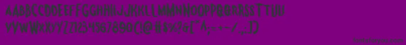 Monsteramaexpand Font – Black Fonts on Purple Background