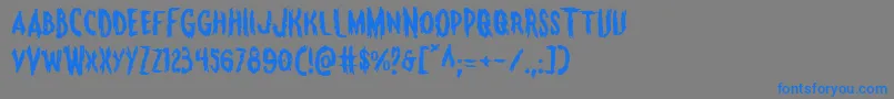 Monsteramaexpand Font – Blue Fonts on Gray Background