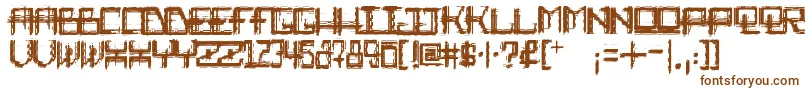RabidScience Font – Brown Fonts on White Background