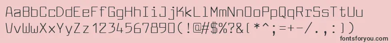 Шрифт Larabiefont – чёрные шрифты на розовом фоне