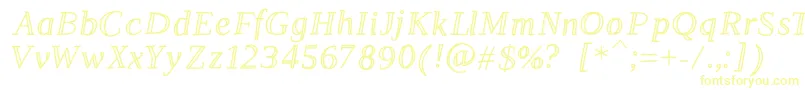 Шрифт Lestrade – жёлтые шрифты