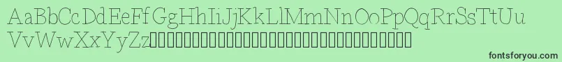 Bdparisdemo Font – Black Fonts on Green Background