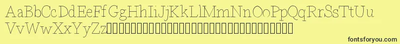 Bdparisdemo Font – Black Fonts on Yellow Background