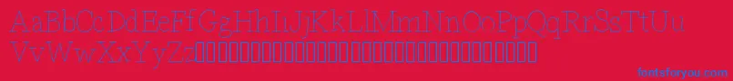 Bdparisdemo Font – Blue Fonts on Red Background