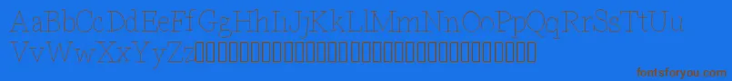 Bdparisdemo Font – Brown Fonts on Blue Background