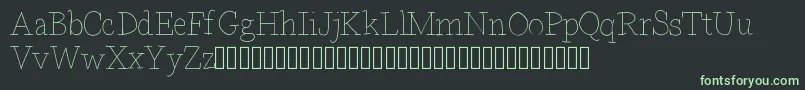 Bdparisdemo-Schriftart – Grüne Schriften auf schwarzem Hintergrund