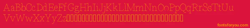 Bdparisdemo Font – Orange Fonts on Red Background
