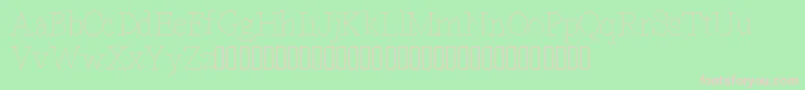 Bdparisdemo Font – Pink Fonts on Green Background
