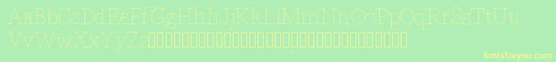 Bdparisdemo Font – Yellow Fonts on Green Background