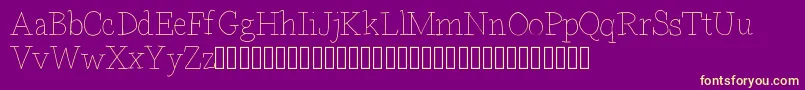 Bdparisdemo Font – Yellow Fonts on Purple Background