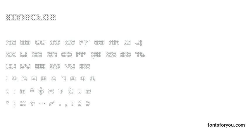 A fonte Konecto2 – alfabeto, números, caracteres especiais