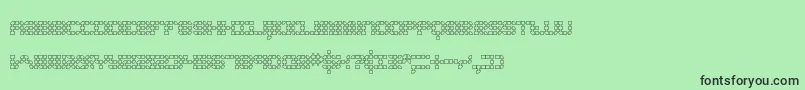 フォントKonecto2 – 緑の背景に黒い文字