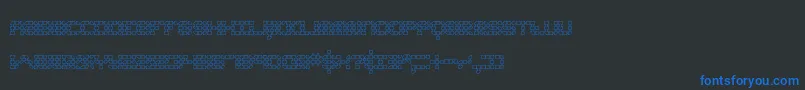 Konecto2 Font – Blue Fonts on Black Background
