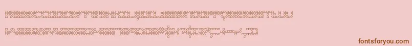 Konecto2 Font – Brown Fonts on Pink Background