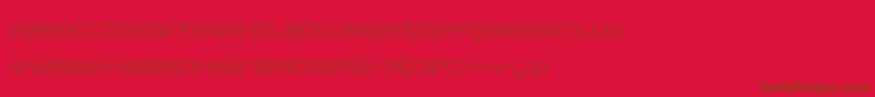 Konecto2 Font – Brown Fonts on Red Background