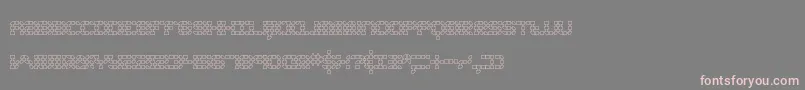 Konecto2-Schriftart – Rosa Schriften auf grauem Hintergrund