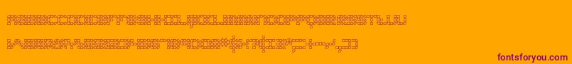 Konecto2 Font – Purple Fonts on Orange Background