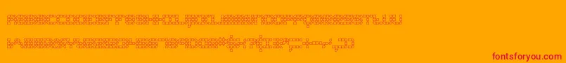 Konecto2 Font – Red Fonts on Orange Background