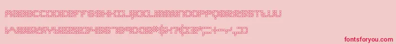 フォントKonecto2 – ピンクの背景に赤い文字