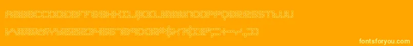 Шрифт Konecto2 – жёлтые шрифты на оранжевом фоне