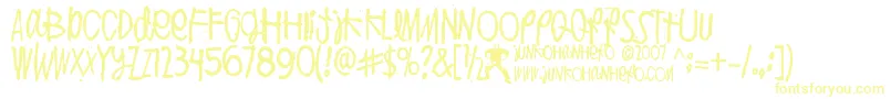 PuoliIhminen-fontti – keltaiset fontit